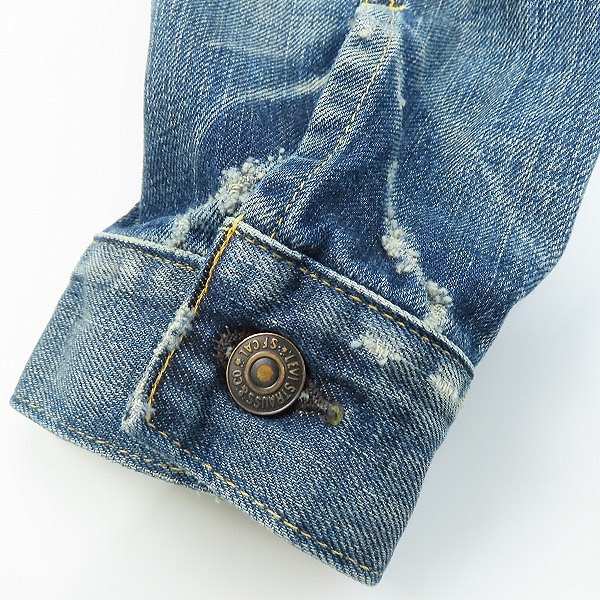 実際に弊社で買取させて頂いたLevi's/リーバイス VINTAGE CLOTHING 4TH タイプトラッカージャケット 70505-0075/36の画像 7枚目
