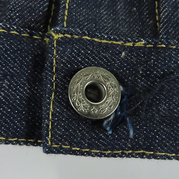 実際に弊社で買取させて頂いた【未使用】LEVIS/リーバイス LVC S506XX 1st 大戦モデル デニムジャケット/Gジャン 44506-0022/44の画像 7枚目