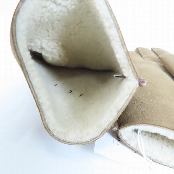 実際に弊社で買取させて頂いた【未使用】COACH/コーチ ムートン手袋/F75939/Mの画像 3枚目