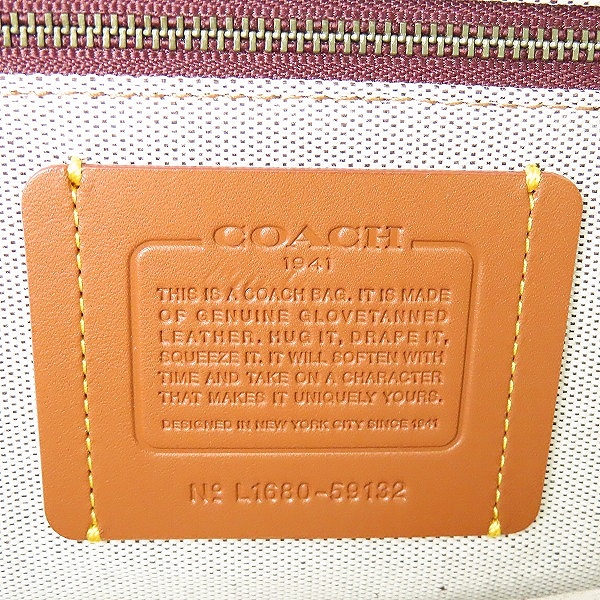 実際に弊社で買取させて頂いたCOACH/コーチ ダコタサッチェル レザー 2WAY ハンドバッグ  59132 の画像 5枚目