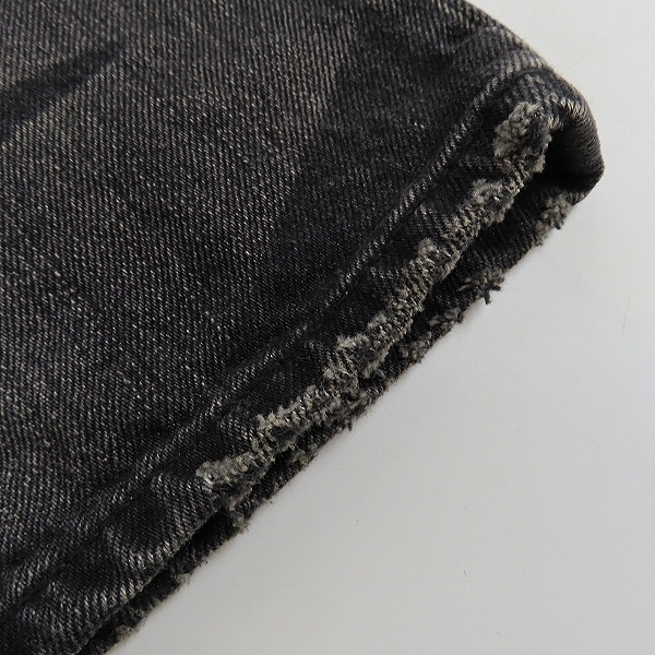 実際に弊社で買取させて頂いたNEIGHBORHOOD/ネイバーフッド Black Icon Savage Medium Denim/13oz-PT/サベージ ダメージ 加工 デニム パンツ DCNH-PT-12/Sの画像 7枚目