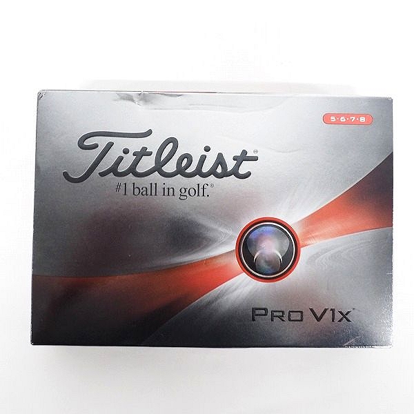 実際に弊社で買取させて頂いた 【未使用】Titleist/タイトリスト PRO V1x ゴルフボール ホワイト 1ダース の画像 2枚目