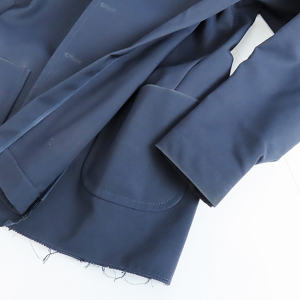 実際に弊社で買取させて頂いたMARNI/マルニ 2017 シルク混 マジックテープ ボンディングナイロン ブレザージャケット M05BN0028/48の画像 4枚目