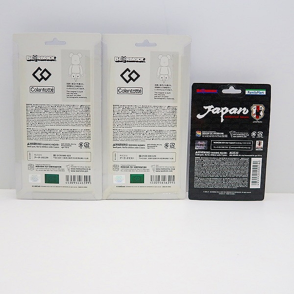 実際に弊社で買取させて頂いた【未開封】MEDICOM TOY/メディコムトイ BE@RBRICK/ベアブリック コラントッテ/JFA 3点セットの画像 1枚目