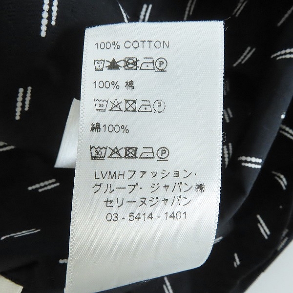 実際に弊社で買取させて頂いたCELINE/セリーヌ 19SS ダブルドットライン 総柄長袖シャツ 20ZZ3186D/38の画像 4枚目