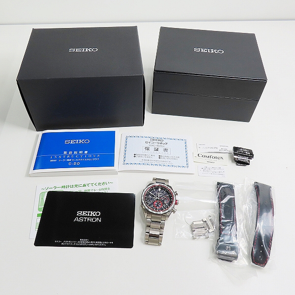 実際に弊社で買取させて頂いたSEIKO/セイコー ASTRON/アストロン  HONDA シビック タイプR 300本限定 アナログ腕時計 8B92-0BC0/SBXY045の画像 8枚目