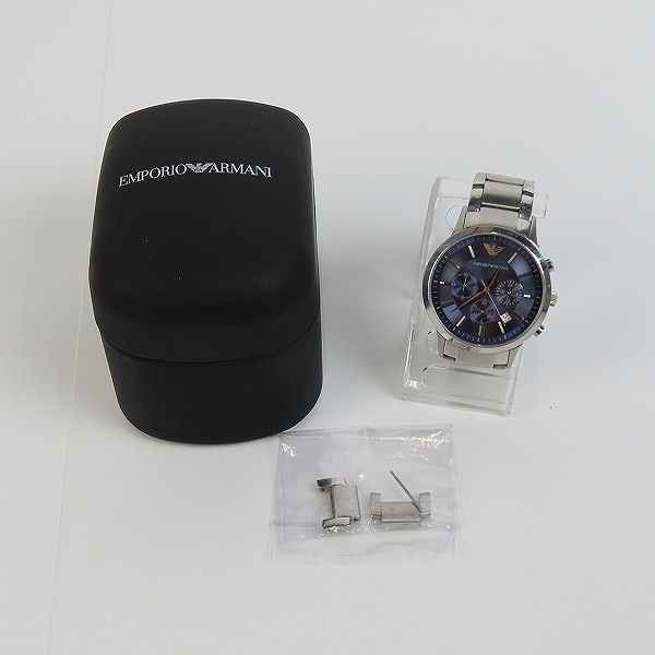実際に弊社で買取させて頂いたEMPORIO ARMANI/エンポリオアルマーニ クロノグラフ デイト クォーツ 腕時計  AR2448【動作未確認】の画像 9枚目