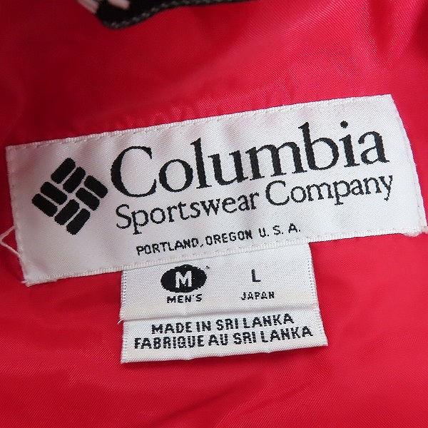 実際に弊社で買取させて頂いたColumbia Sportswear/コロンビアスポーツウェア 90Sヴィンテージ ハーフジップ ブルゾン ネイビー×レッド/Lの画像 2枚目
