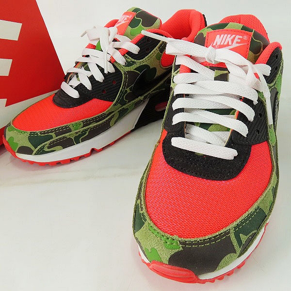 実際に弊社で買取させて頂いたNIKE×atmos/ナイキ×アトモス AIR MAX 90 DUCK CAMO エアマックス90 ダックカモ CW6024-600/26