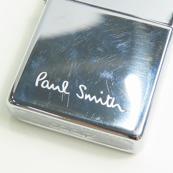 実際に弊社で買取させて頂いたZIPPO/ジッポー Paul Smith/ポールスミス ロゴ 鏡面 94年製の画像 4枚目
