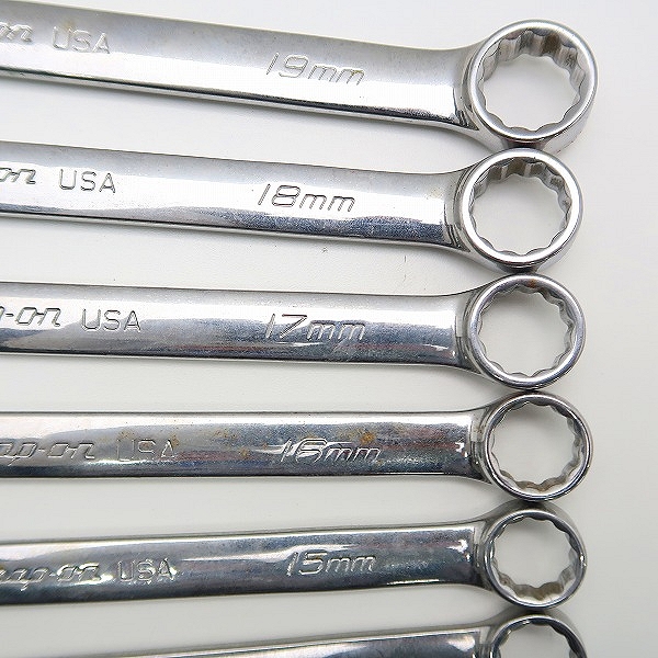 実際に弊社で買取させて頂いたSnap-on/スナップオン フランクドライブ コンビネーション レンチ SOEXM7~19 セットの画像 4枚目