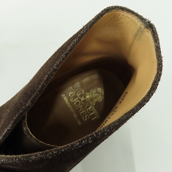 実際に弊社で買取させて頂いたCROCKETT&JONES/クロケット&ジョーンズ TETBURY/テットベリー チャッカブーツ 5072RS-29R/6.5の画像 4枚目