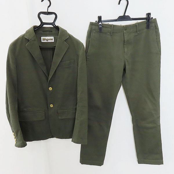 実際に弊社で買取させて頂いたNIGOLD by UNITED ARROWS/ニゴールド ユナイテッドアローズ ヘビーコットンジャケット/パンツ セットアップ カーキ系/M