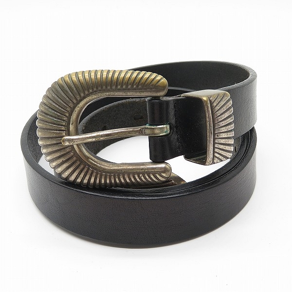 実際に弊社で買取させて頂いた International Gallery BEAMS x WILLIAM/インターナショナルギャラリービームス×ウィリアム レザー ウエスタンベルト/32