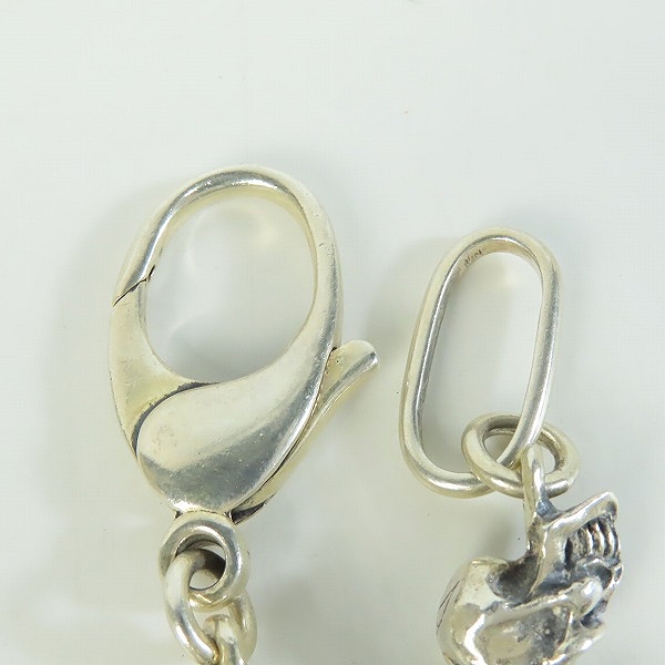 実際に弊社で買取させて頂いたCRAZY PIG/クレイジーピッグ GRIN SKULL/グリンスカル リンク ウォレットチェーンの画像 5枚目