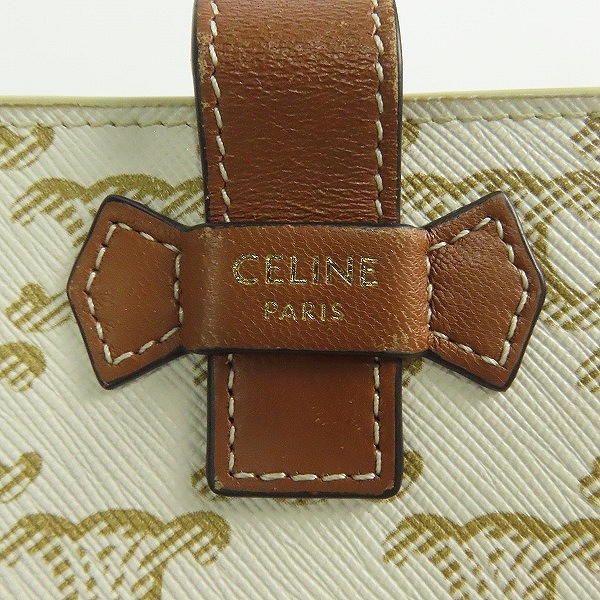 実際に弊社で買取させて頂いたCELINE/セリーヌ スモール ストラップ ウォレット トリオンフ 10H262DB7.01TAの画像 4枚目