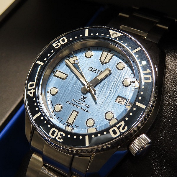 実際に弊社で買取させて頂いたSEIKO/セイコー PRO SPEX プロスペックス DIVER ダイバー Save the Ocean デイト 自動巻き 腕時計 6R35-01E0