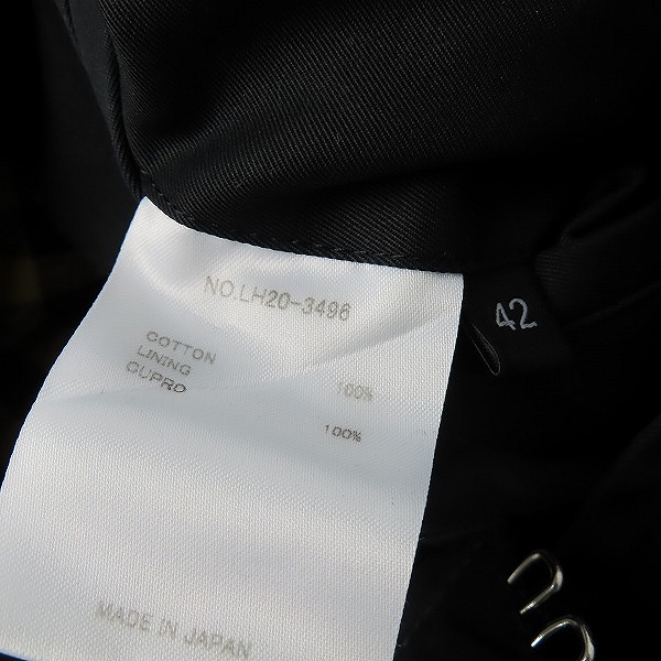 実際に弊社で買取させて頂いたLITHIUM HOMME/リチウムオム 22AW OLMETEX RAGLAN SLEEVE LONG TRENCH COAT ロングトレンチコート/42 の画像 7枚目