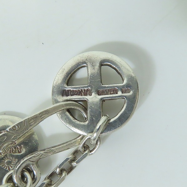 実際に弊社で買取させて頂いた【カスタム】ARIZONA FREEDOM 上金/ターコイズフェザー/ホイール/イーグル/ネイル/チェーン/フック ネックレスの画像 8枚目