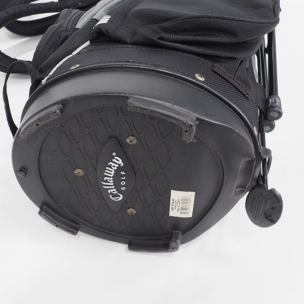 実際に弊社で買取させて頂いたCallaway/キャロウェイ スタンド式 5分割キャディバッグ ブラックｘグレーの画像 7枚目