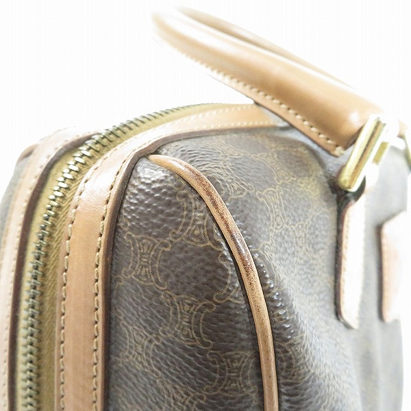 実際に弊社で買取させて頂いたCELINE/セリーヌ マカダム柄 ハンドバッグ/ミニボストンバッグ PVCレザーの画像 7枚目