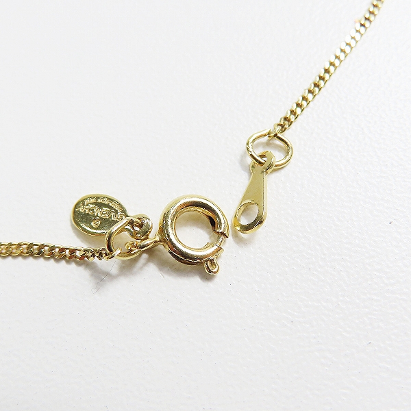 実際に弊社で買取させて頂いたGIVENCHY/ジバンシィ ロゴ スクエア ラインストーン ネックレスの画像 5枚目