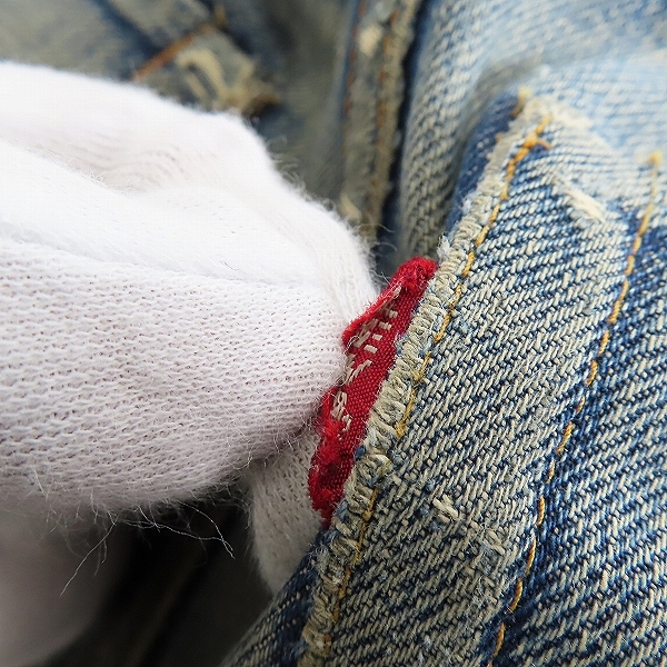 実際に弊社で買取させて頂いたLevi's/リーバイス ボタン裏6刻印/ビッグE/Vステッチ ヴィンテージ デニムパンツの画像 3枚目
