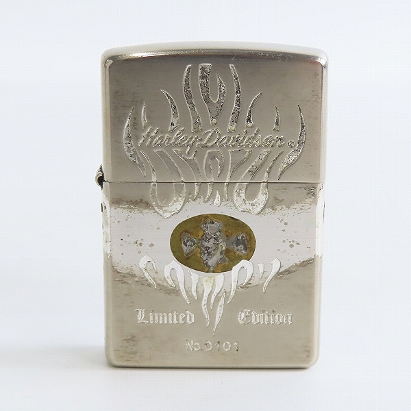 実際に弊社で買取させて頂いたZIPPO/ジッポー Harley-Davidson/ハーレーダビッドソン メタル貼り 2000年製の画像 1枚目