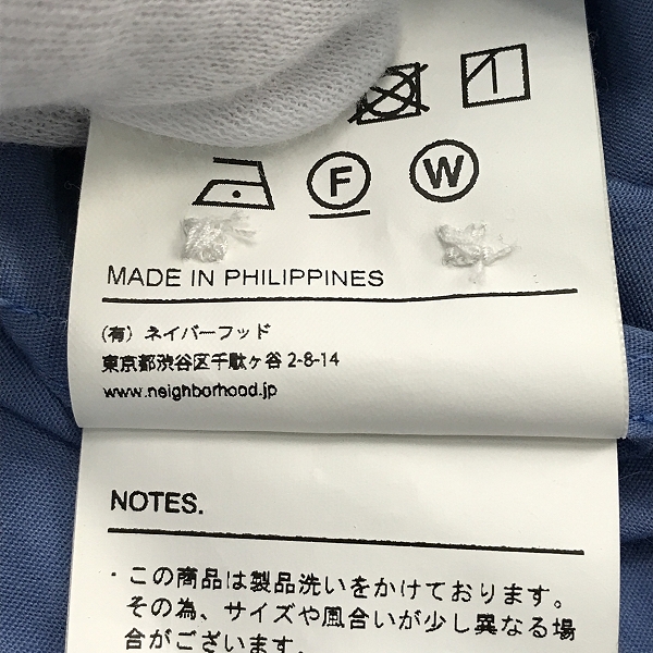 実際に弊社で買取させて頂いたEIGHBORHOOD/ネイバーフッド 長袖シャツ 202TSNH-SHM04/Lの画像 4枚目