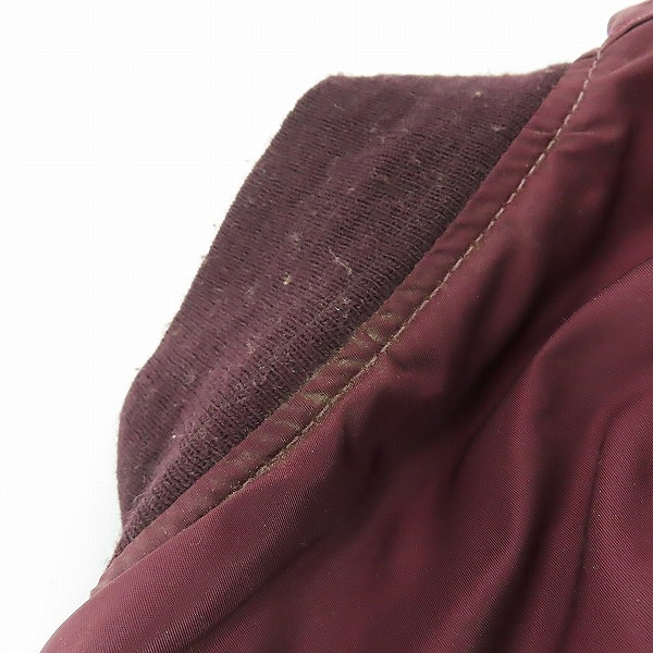 実際に弊社で買取させて頂いたALPHA INDUSTRIES/アルファインダストリーズ MA-1 リバーシブル フライトジャケット ワインレッド系/MIL-J-82790J Lの画像 8枚目