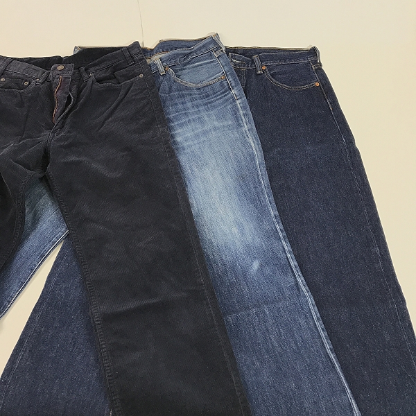 実際に弊社で買取させて頂いた【おまとめ】LEVIS/リーバイス 501/517 等 デニムパンツ/コーデュロイパンツ