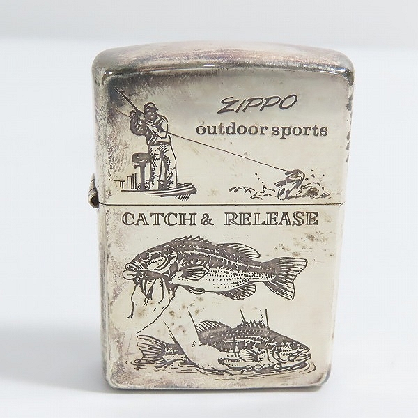 実際に弊社で買取させて頂いたZIPPO/ジッポー CATCH&RELEASE ROYAL COACH MAN/キャッチ&リリース 1994年製の画像 1枚目