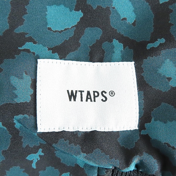 実際に弊社で買取させて頂いたWTAPS/ダブルタップス 21SS W1/JACKET/POLY.FAILLE.CAMO カモ レオパード柄 ジャケット 211TQDT-JKM02/03の画像 3枚目