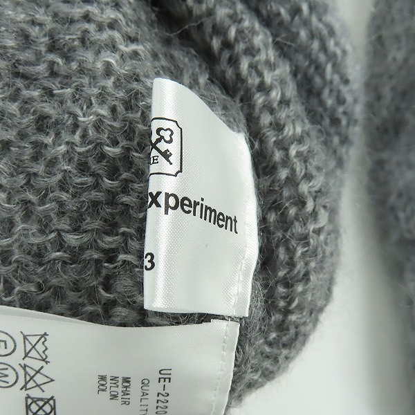 実際に弊社で買取させて頂いたuniform experiment/ユニフォームエクスペリメント MOHAIR CREWNECK KNIT モヘア混クルーネックニット UE 222044/3の画像 4枚目