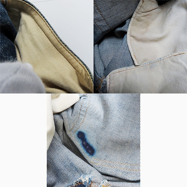 実際に弊社で買取させて頂いたLevis/リーバイス 刻印4/ビッグE デニムパンツ/TALONタロンジップ ヴィンテージの画像 6枚目