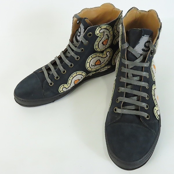 実際に弊社で買取させて頂いたMARC JACOBS/マークジェイコブス ペイズリーデザイン ハイカット スニーカー 9
