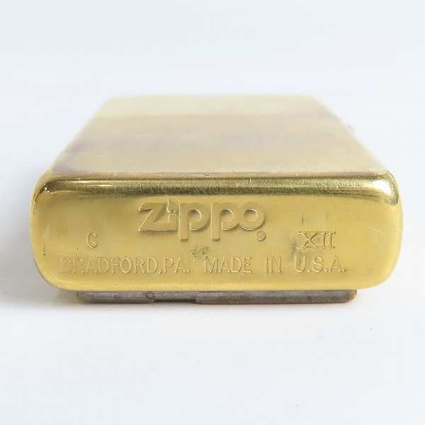 実際に弊社で買取させて頂いたZIPPO/ジッポー HARLEYDAVIDSON/ハーレーダビッドソン ウルフデザイン プレート貼り 96年製の画像 3枚目