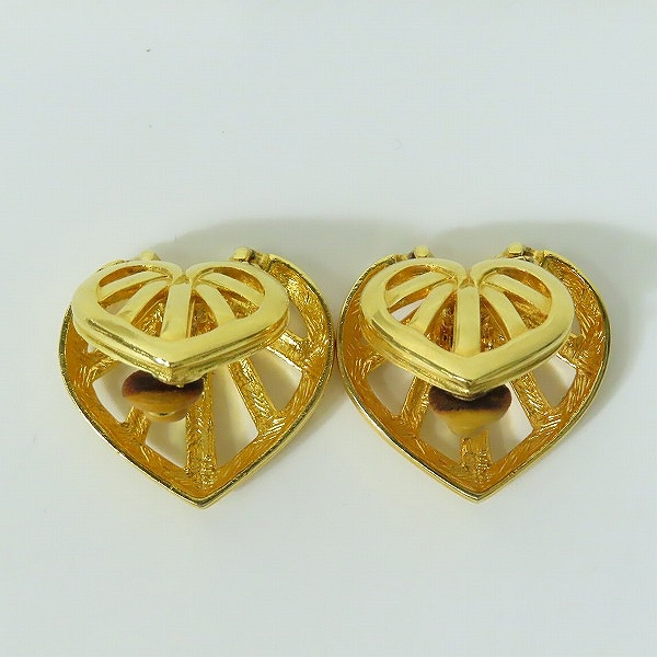実際に弊社で買取させて頂いたGIVENCHY/ジバンシィ ハート イヤリング ゴールドの画像 2枚目