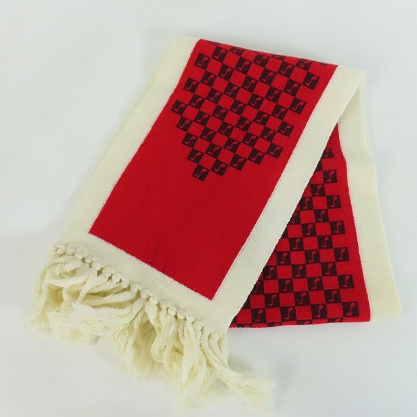 実際に弊社で買取させて頂いたMARC JACOBS/マークジェイコブス ニットマフラー フリンジ 音符柄