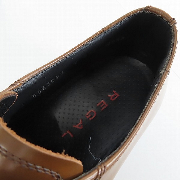 実際に弊社で買取させて頂いたREGAL/リーガル モンクストラップ レザーシューズ/Y625/24.5の画像 4枚目