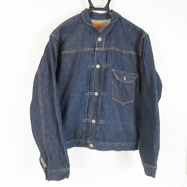 実際に弊社で買取させて頂いたLevi's/リーバイス 506XX/70501-0003 1st/ファースト 復刻 デニムジャケット Gジャン 555刻印 米国製/44