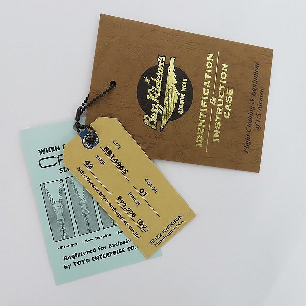 実際に弊社で買取させて頂いたBUZZ RICKSON'S/バズリクソンズ WILLIAM GIBSON COLLECTIONウィリアムギブソン Type BLACK MA-1 SLENDER (LONG) BR14965/42の画像 6枚目