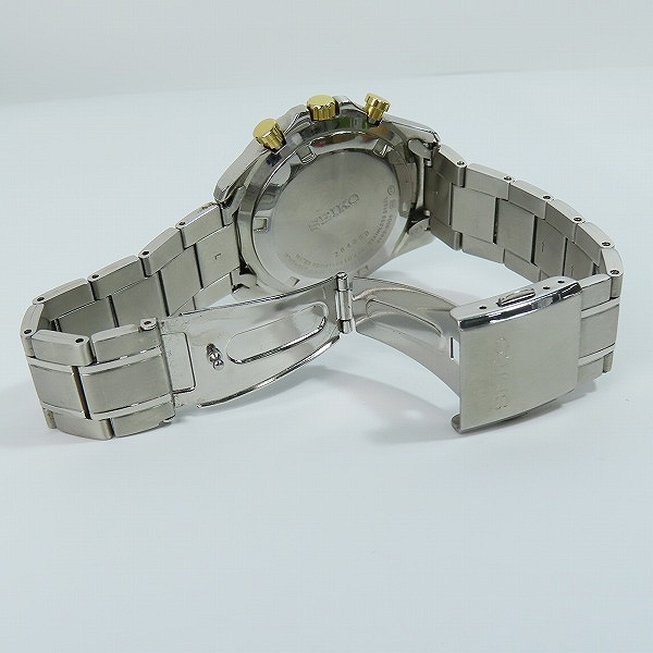 実際に弊社で買取させて頂いたSEIKO/セイコー SPIRIT/スピリット クォーツ クロノグラフ SBTR015/8T63-00D0【動作未確認】の画像 3枚目