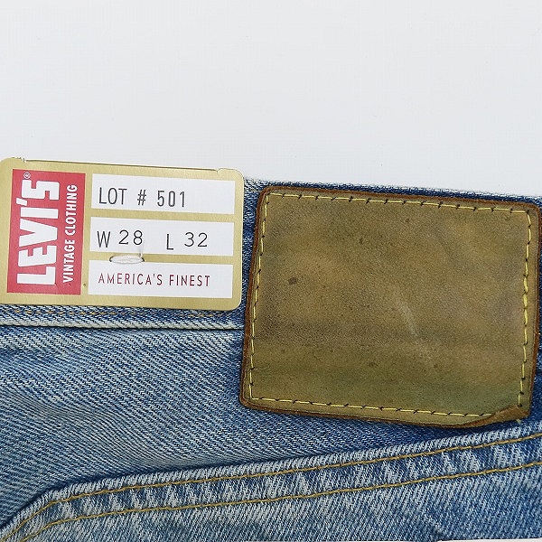 実際に弊社で買取させて頂いた【未使用】Levi's/リーバイス 501 ヴィンテージ加工 デニムパンツ 50154-0094 /W28L32の画像 3枚目