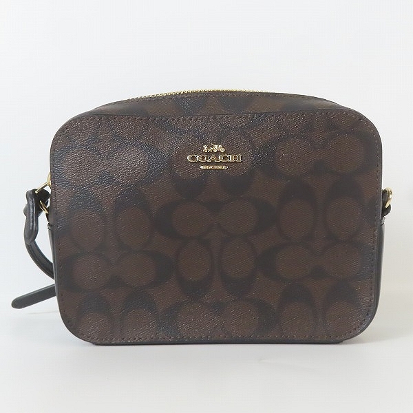 実際に弊社で買取させて頂いたCOACH/コーチ シグネチャー PVC×レザー ショルダーバッグ/カメラバッグ 91677 
