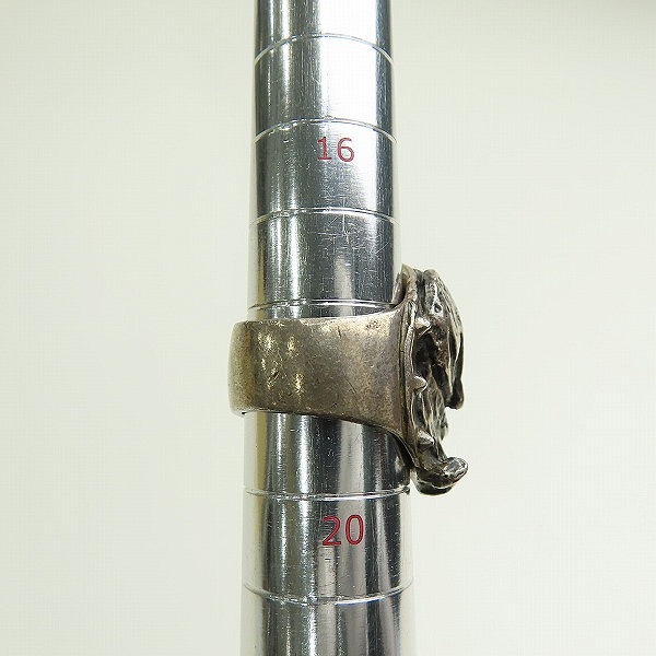 実際に弊社で買取させて頂いたCRAZY PIG/クレイジーピッグ シルバーブルドッグ リング/18-18.5号の画像 9枚目