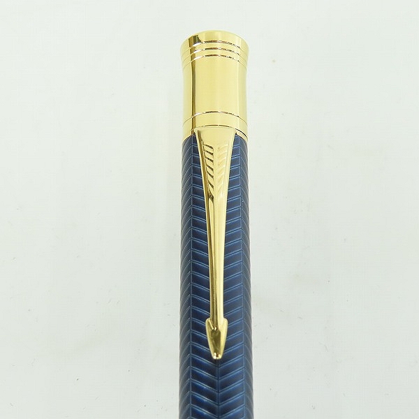 実際に弊社で買取させて頂いたPARKER/パーカー DUOFOLD/デュオフォールド プレステージ ブルーシェブロンGT ボールペンの画像 3枚目