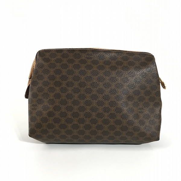 実際に弊社で買取させて頂いたCELINE/セリーヌ マカダム柄 クラッチバッグ ポーチの画像 1枚目