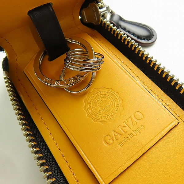 実際に弊社で買取させて頂いたGANZO/ガンゾ AVON エイボン ラウンドファスナーキーケース 59074の画像 4枚目