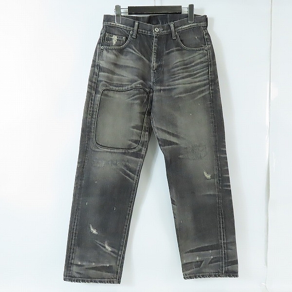 実際に弊社で買取させて頂いたNEIGHBORHOOD/ネイバーフッド 052EX BASIC STRAIGHT FRAGMENT SAVAGE ダメージ加工 デニム DCNH-PT-13/S 